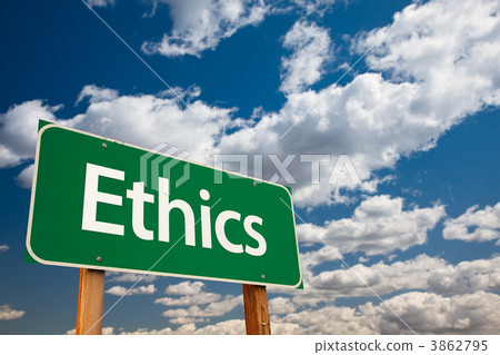 Ethics Green Road Sign 3862795