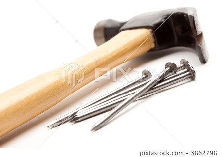Hammer and Nails Isolated 3862798