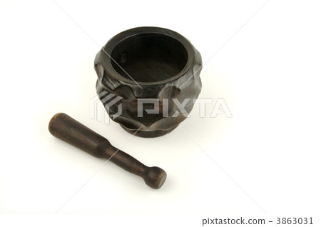 Isolated Pestle & Mortar Isolated Pestle & Mortar 3863031