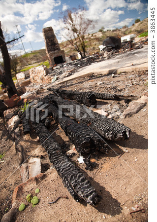 Remains of a Burned Down House Remains of a Burned Down House 3863445