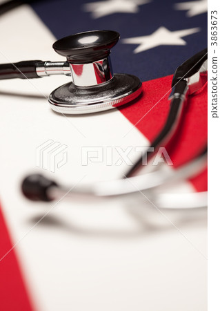 Stethoscope on American Flag 3863673