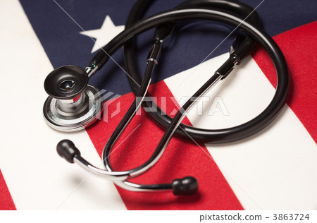 Stethoscope on American Flag 3863724