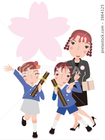 男孩和女孩在畢業時歡欣鼓舞 男孩和女孩在畢業時歡欣鼓舞 3864125
