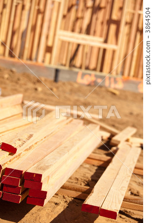 Stack of Building Lumber Stack of Building Lumber 3864504