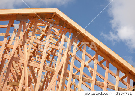 Abstract Home Construction Site 3864751