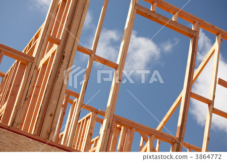 Abstract Home Construction Site 3864772