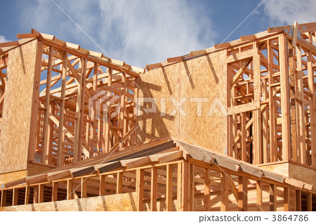 Abstract Home Construction Site 3864786