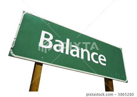 Balance Green Road Sign 3865280