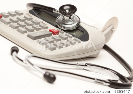 Black Stethoscope on Calculator Black Stethoscope on Calculator 3865447
