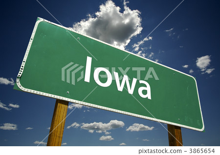 Iowa Road Sign Iowa Road Sign 3865654