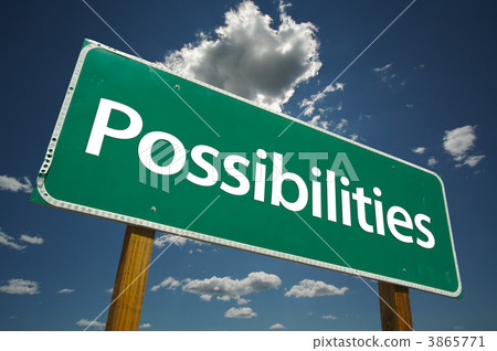 Possibilities Green Road Sign 3865771