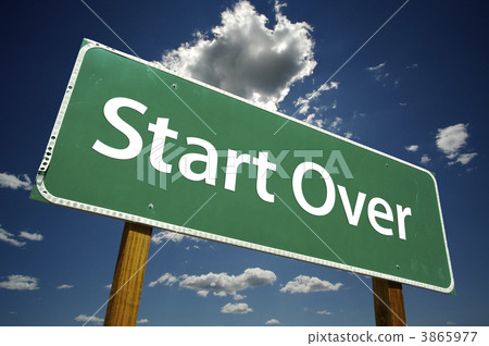 Start Over Road Sign 3865977