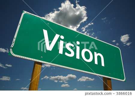 Vision Green Road Sign Vision Green Road Sign 3866016