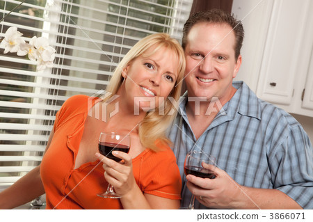 Happy Couple Enjoying Wine 3866071