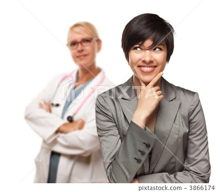 Young Multiethnic Woman and Female Doctor Young Multiethnic Woman and Female Doctor 3866174