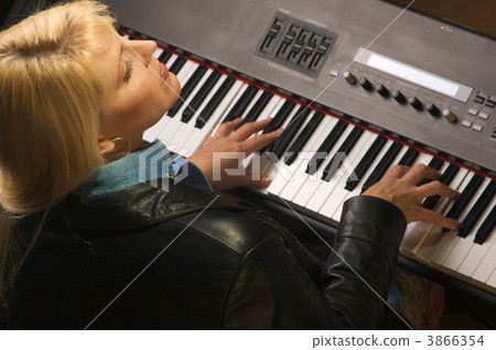 Female Musician Performs Female Musician Performs 3866354
