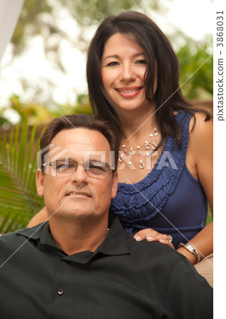 Attractive Hispanic and Caucasian Couple Attractive Hispanic and Caucasian Couple 3868031