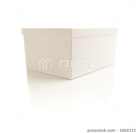 White Box with Lid Isolated on Background 3868355