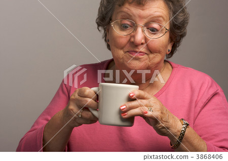 Senior Woman Enjoys Her Coffee Senior Woman Enjoys Her Coffee 3868406