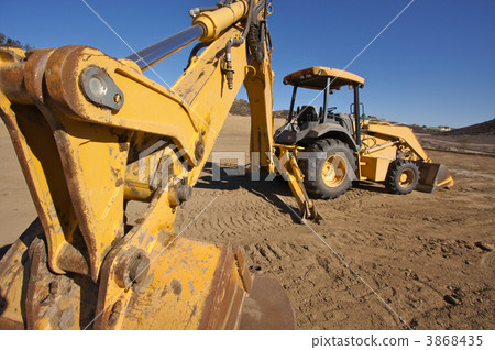 Tractor at a Construction Site. 3868435