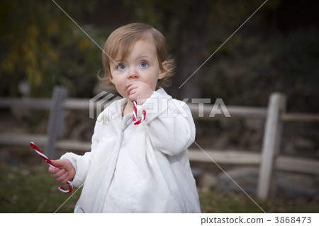 Adorable Baby Girl Playing in Park Adorable Baby Girl Playing in Park 3868473