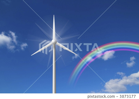 彩虹和風車 3873177