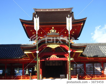 iwashimizu hachimangu shrine, ceremonial arrow, first shrine visit of new year 3873459