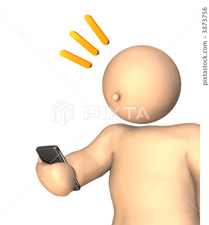 3DCG illustration of incoming call 3873756