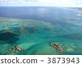 Aerial view of the coral reef of Tamagusaki Aerial view of the coral reef of Tamagusaki 3873943