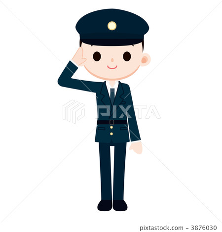 Male policeman to salute 3876030