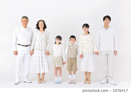 三代人 三代家庭 家族 3876417