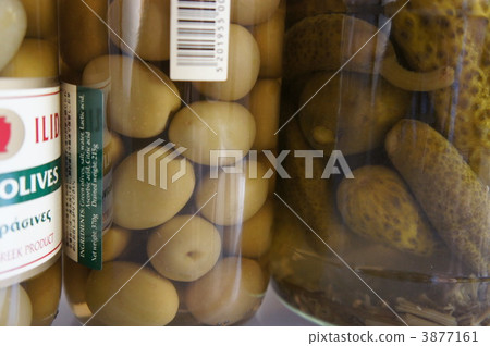 green olive, bottled, bottling 3877161