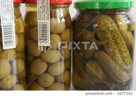 green olive, bottled, bottling 3877162