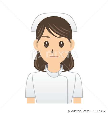 護士表達3無表情的臉 3877337