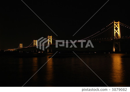 Great Seto Bridge at night 3879082