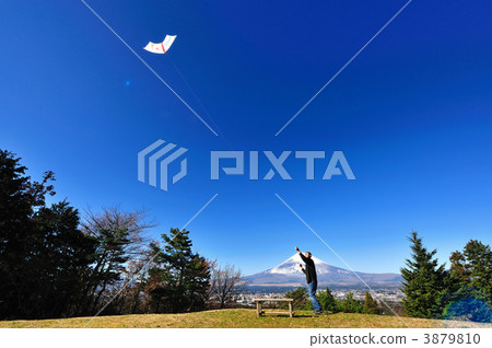 富士山和風箏衝浪板1 3879810