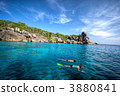 play, sea bathing, small island 3880841