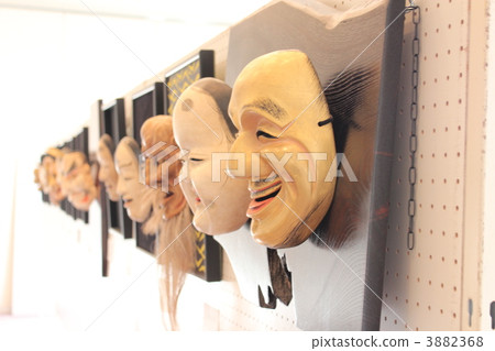 能劇面具 能面具 複數 3882368