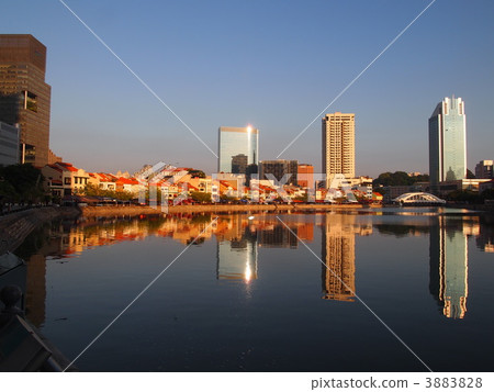 駁船碼頭 運河 亞洲 3883828