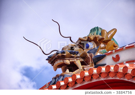 龍 首裡 紅屋瓦 3884756