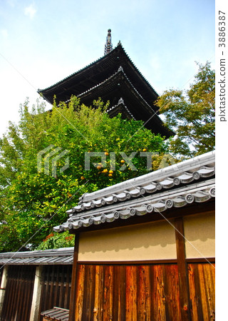 Hokenji寺的Yasaka塔(京都市東山區) Hokenji寺的Yasaka塔(京都市東山區) 3886387