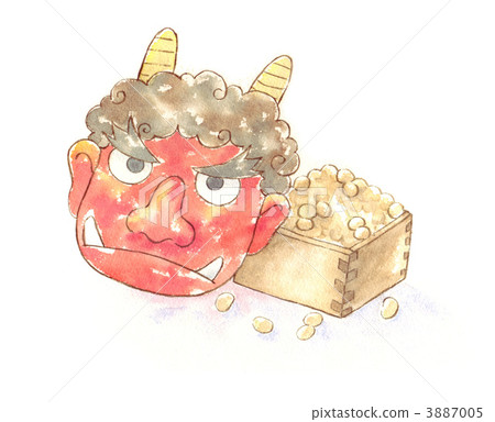 惡魔的臉和豆子 3887005