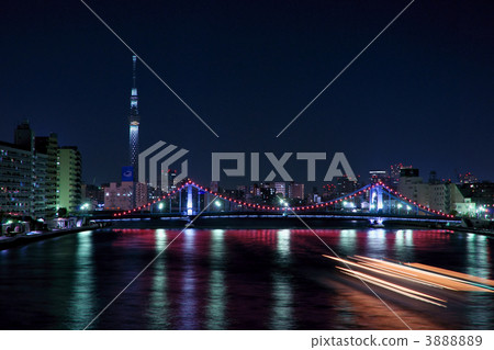 清洲橋 日本橋 led燈 3888889