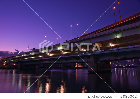 隅田川橋 汞氣燈 冷陰極燈 3889002