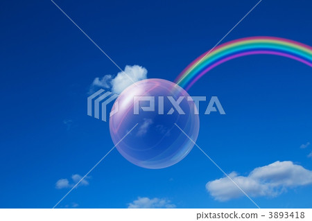 Rainbow and soap bubbles 3893418