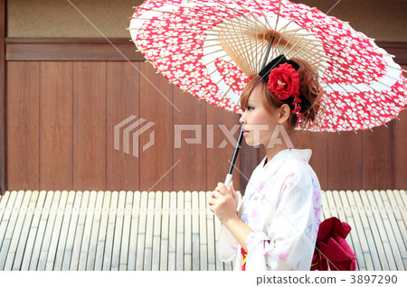年輕女性·浴衣 3897290