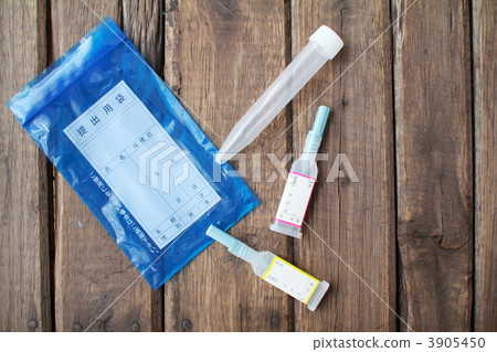 Health checkup stool test kit and urine test container Regular checkup 3905450