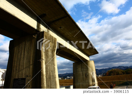 The five new railroad tracks of Shincho street in Gojo city 3906115