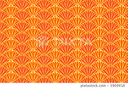 紅色菊花海浪 3909416