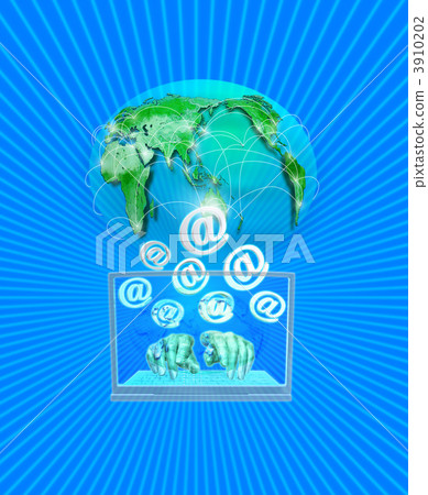 @Mark of computer network 3910202